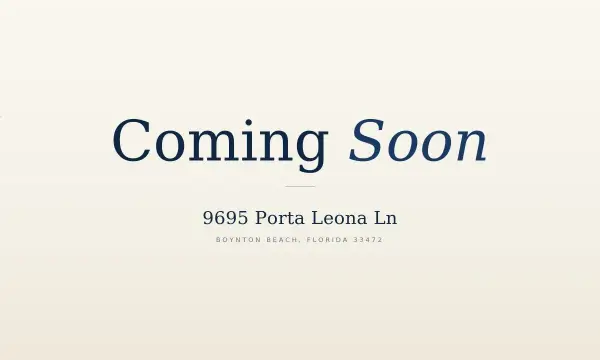 9695 Porta Leona Lane, Boynton Beach, FL 33472